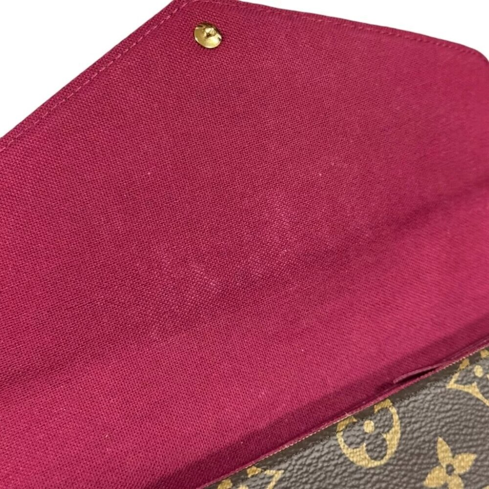 LOUIS VUITTON Shoulder Bag M81896 Monogram canvas Chain Pochette Felice used - Picture 10 of 11